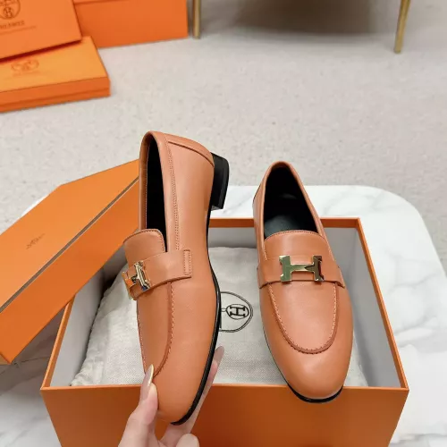 Cheap Hermes Leather Shoes For Women #1341280, $$125.00 USD On Hermes Leather Shoes