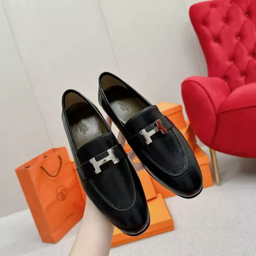 Replica Hermes Leather Shoes For Women #1341284 $125.00 USD for Wholesale