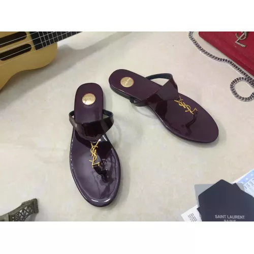Replica Yves Saint Laurent YSL Slippers For Women #1341377 $92.00 USD for Wholesale