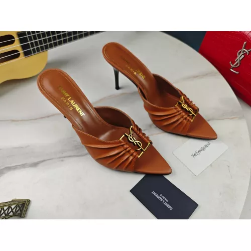 Replica Yves Saint Laurent YSL Slippers For Women #1341381 $98.00 USD for Wholesale
