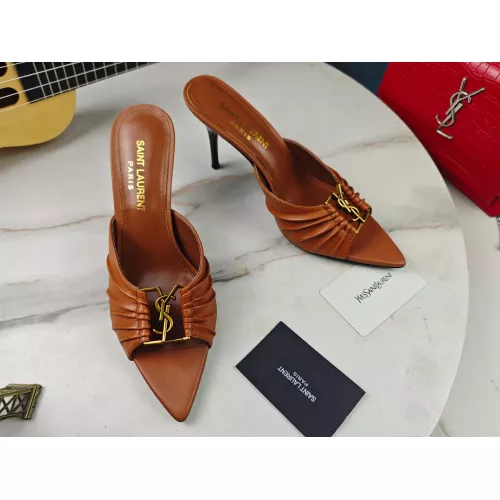 Replica Yves Saint Laurent YSL Slippers For Women #1341381 $98.00 USD for Wholesale