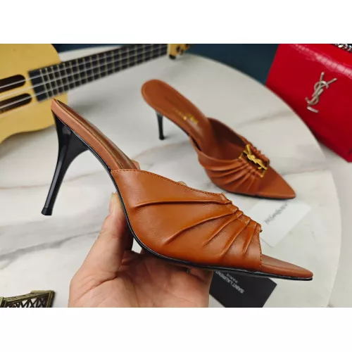 Replica Yves Saint Laurent YSL Slippers For Women #1341381 $98.00 USD for Wholesale