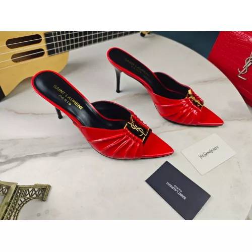 Replica Yves Saint Laurent YSL Slippers For Women #1341383 $98.00 USD for Wholesale