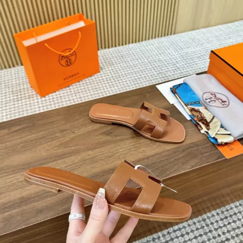 Replica Hermes Slippers For Women #1341637 $85.00 USD for Wholesale