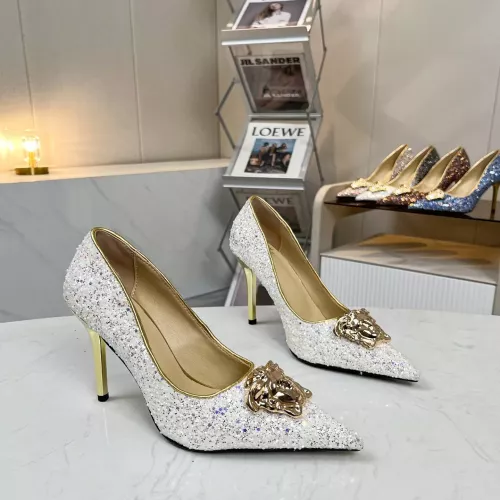 Cheap Versace High-Heeled Shoes For Women #1341722, $$82.00 USD On Versace High-Heeled Shoes
