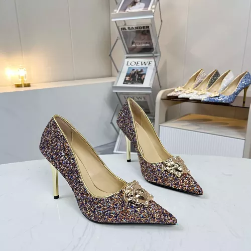 Cheap Versace High-Heeled Shoes For Women #1341724, $$82.00 USD On Versace High-Heeled Shoes