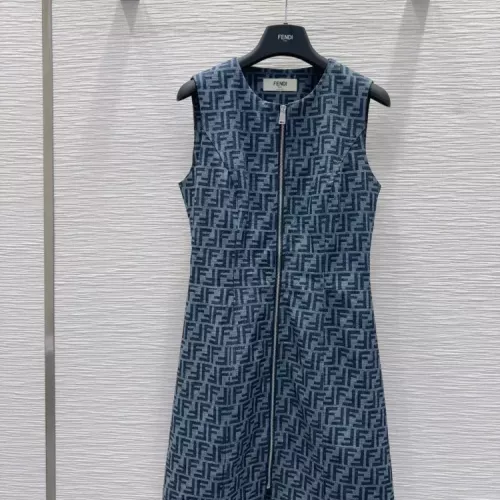 Cheap Fendi Dresses Sleeveless For Women #1342031, $$98.00 USD On Fendi Dresses