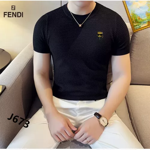 Cheap Fendi T-Shirts Short Sleeved For Men #1342045, $$42.00 USD On Fendi T-Shirts