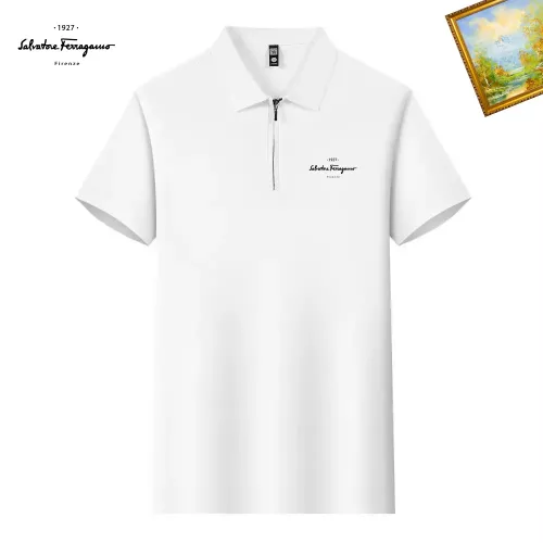 Cheap Salvatore Ferragamo T-Shirts Short Sleeved For Men #1342123, $$34.00 USD On Salvatore Ferragamo T-Shirts