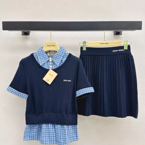 Cheap MIU MIU Tracksuits Short Sleeved For Women #1342249, $$160.00 USD On MIU MIU Tracksuits