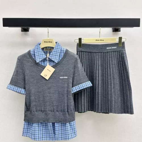 Cheap MIU MIU Tracksuits Short Sleeved For Women #1342250, $$160.00 USD On MIU MIU Tracksuits