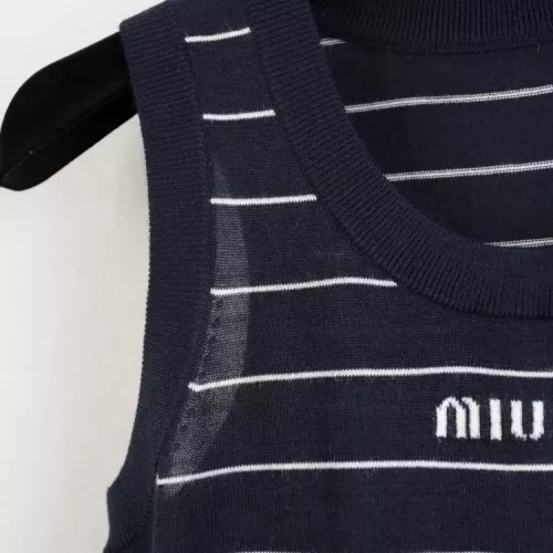 Replica MIU MIU Dresses Sleeveless For Women #1342273 $98.00 USD for Wholesale