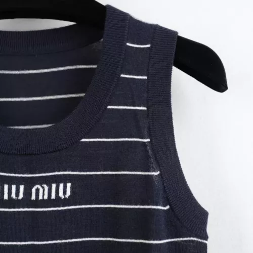 Replica MIU MIU Dresses Sleeveless For Women #1342273 $98.00 USD for Wholesale