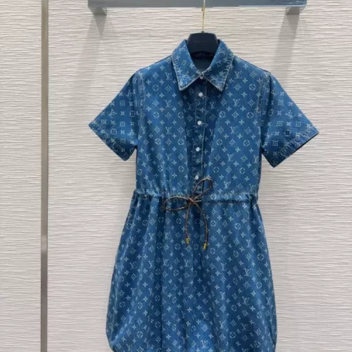 Cheap Louis Vuitton LV Dresses Short Sleeved For Women #1342284, $$132.00 USD On Louis Vuitton LV Dresses