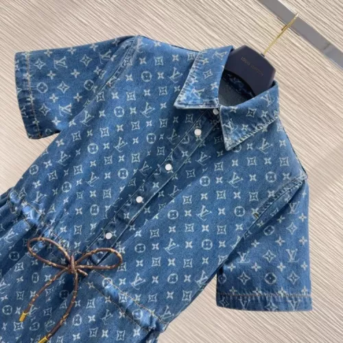 Replica Louis Vuitton LV Dresses Short Sleeved For Women #1342284 $132.00 USD for Wholesale