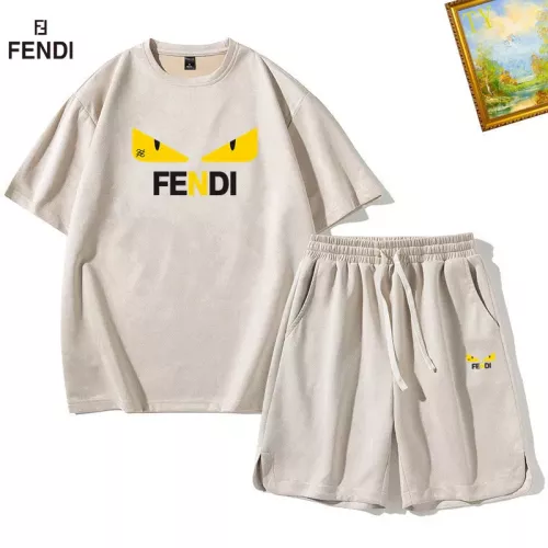 Cheap Fendi Tracksuits Short Sleeved For Men #1342385, $$48.00 USD On Fendi Tracksuits