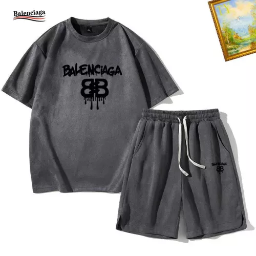 Cheap Balenciaga Fashion Tracksuits Short Sleeved For Men #1342389, $$48.00 USD On Balenciaga Fashion Tracksuits