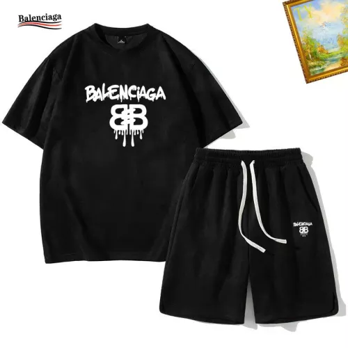 Cheap Balenciaga Fashion Tracksuits Short Sleeved For Men #1342390, $$48.00 USD On Balenciaga Fashion Tracksuits