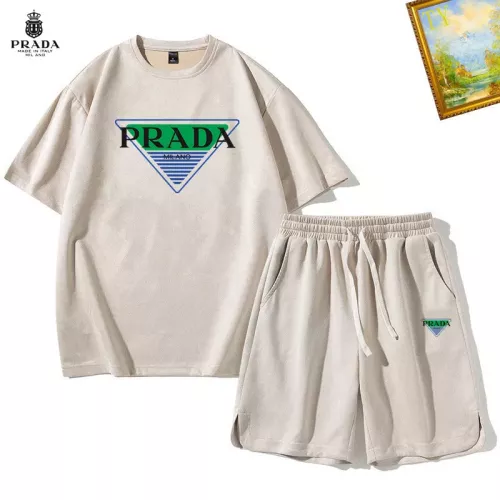 Cheap Prada Tracksuits Short Sleeved For Men #1342396, $$48.00 USD On Prada Tracksuits