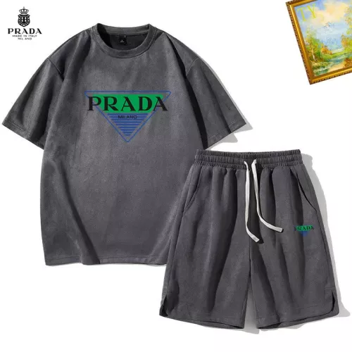 Cheap Prada Tracksuits Short Sleeved For Men #1342397, $$48.00 USD On Prada Tracksuits