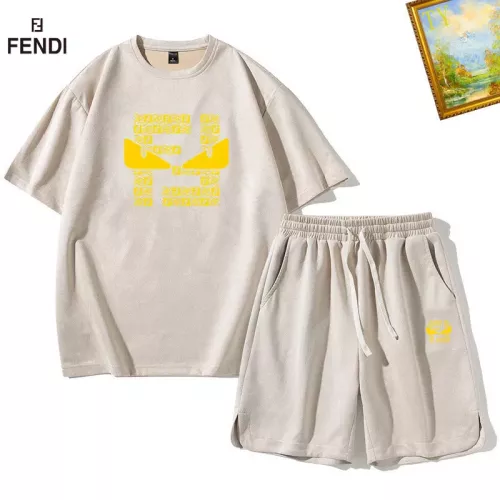 Cheap Fendi Tracksuits Short Sleeved For Men #1342423, $$48.00 USD On Fendi Tracksuits