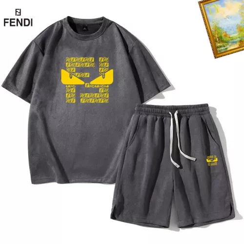 Cheap Fendi Tracksuits Short Sleeved For Men #1342424, $$48.00 USD On Fendi Tracksuits