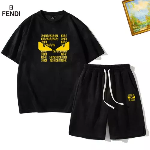 Cheap Fendi Tracksuits Short Sleeved For Men #1342425, $$48.00 USD On Fendi Tracksuits