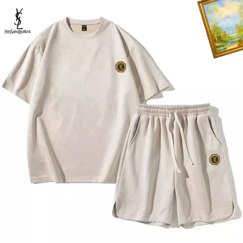 Cheap Yves Saint Laurent YSL Tracksuits Short Sleeved For Men #1342465, $$48.00 USD On Yves Saint Laurent YSL Tracksuits