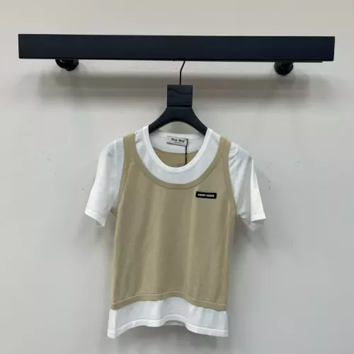 Cheap MIU MIU T-Shirts Short Sleeved For Women #1342489, $$98.00 USD On MIU MIU T-Shirts