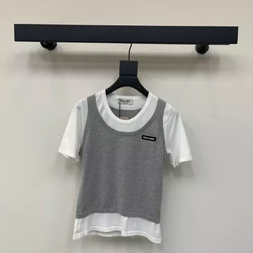 Cheap MIU MIU T-Shirts Short Sleeved For Women #1342490, $$98.00 USD On MIU MIU T-Shirts