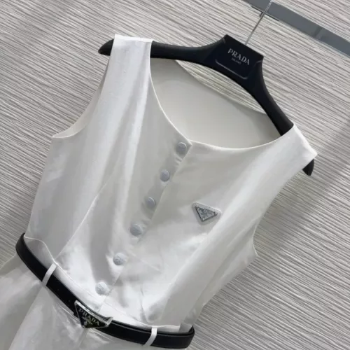 Replica Prada Dresses Sleeveless For Women #1342504 $140.00 USD for Wholesale