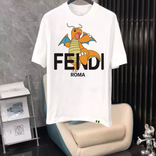 Cheap Fendi T-Shirts Short Sleeved For Men #1342556, $$40.00 USD On Fendi T-Shirts