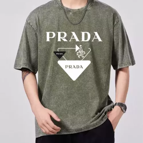 Cheap Prada T-Shirts Short Sleeved For Men #1342654, $$45.00 USD On Prada T-Shirts