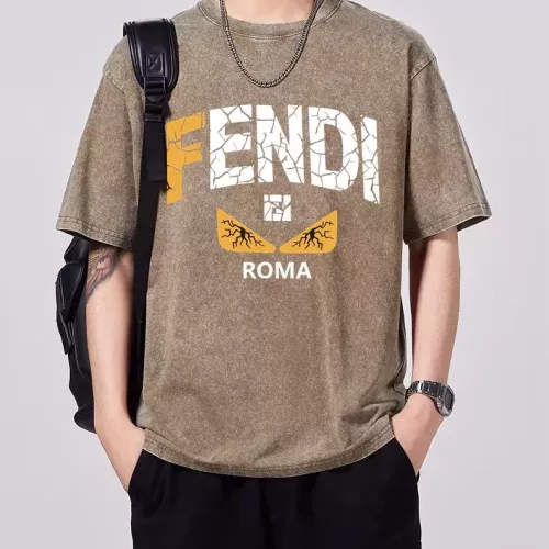 Cheap Fendi T-Shirts Short Sleeved For Men #1342670, $$45.00 USD On Fendi T-Shirts