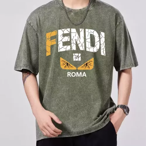 Cheap Fendi T-Shirts Short Sleeved For Men #1342671, $$45.00 USD On Fendi T-Shirts