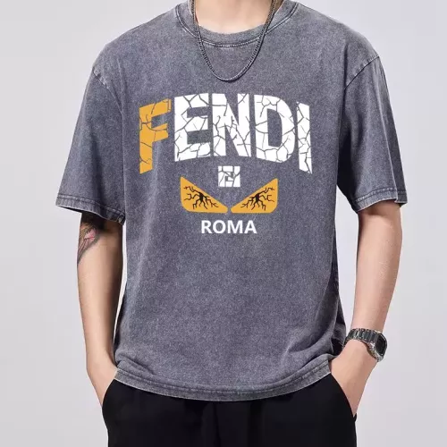 Cheap Fendi T-Shirts Short Sleeved For Men #1342672, $$45.00 USD On Fendi T-Shirts
