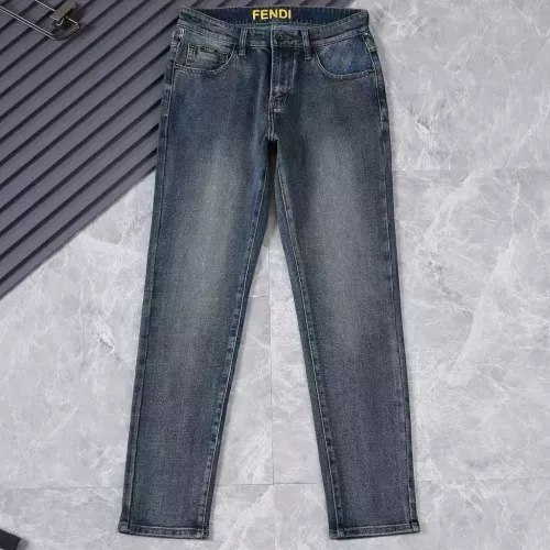 Replica Fendi Jeans For Men #1342982 $45.00 USD for Wholesale