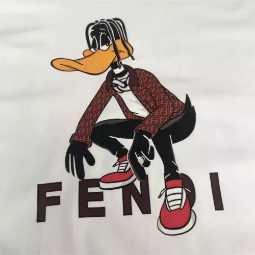 Replica Fendi T-Shirts Short Sleeved For Men #1343288 $45.00 USD for Wholesale