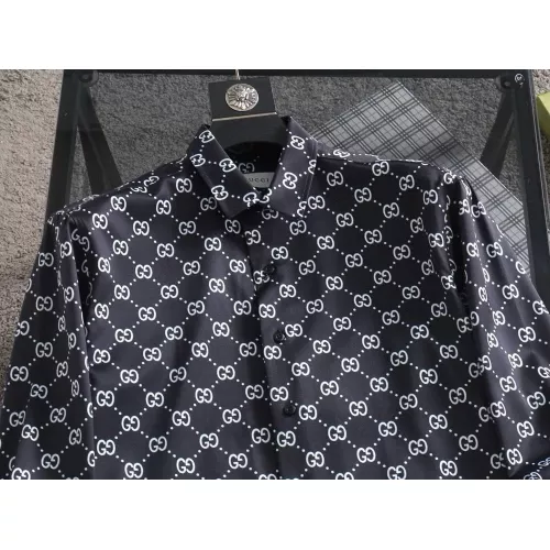 Replica Gucci Shirts Long Sleeved For Men #1343578 $52.00 USD for Wholesale