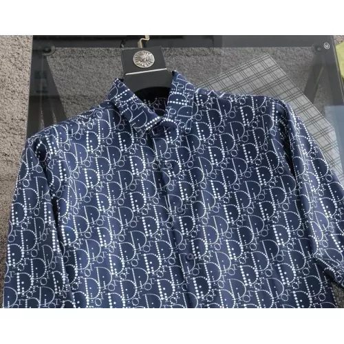 Replica Christian Dior Shirts Long Sleeved For Men #1343580 $52.00 USD for Wholesale