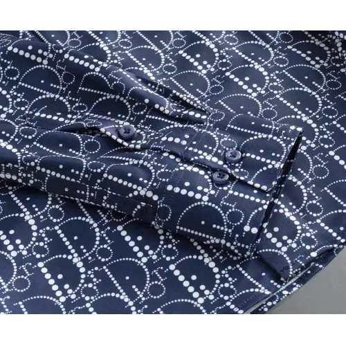 Replica Christian Dior Shirts Long Sleeved For Men #1343580 $52.00 USD for Wholesale