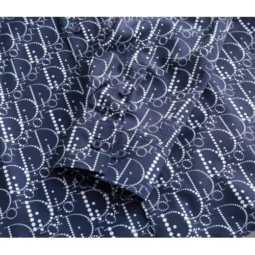 Replica Christian Dior Shirts Long Sleeved For Men #1343580 $52.00 USD for Wholesale