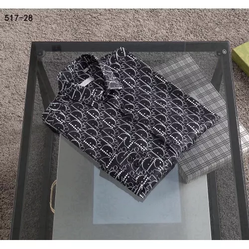 Replica Christian Dior Shirts Long Sleeved For Men #1343581 $52.00 USD for Wholesale