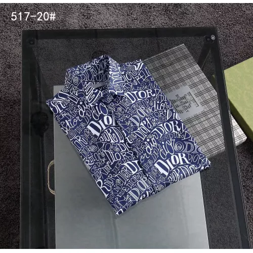 Replica Christian Dior Shirts Long Sleeved For Men #1343585 $52.00 USD for Wholesale