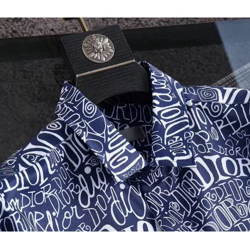 Replica Christian Dior Shirts Long Sleeved For Men #1343585 $52.00 USD for Wholesale