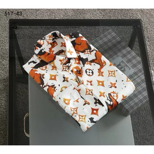 Replica Louis Vuitton LV Shirts Long Sleeved For Men #1343586 $52.00 USD for Wholesale