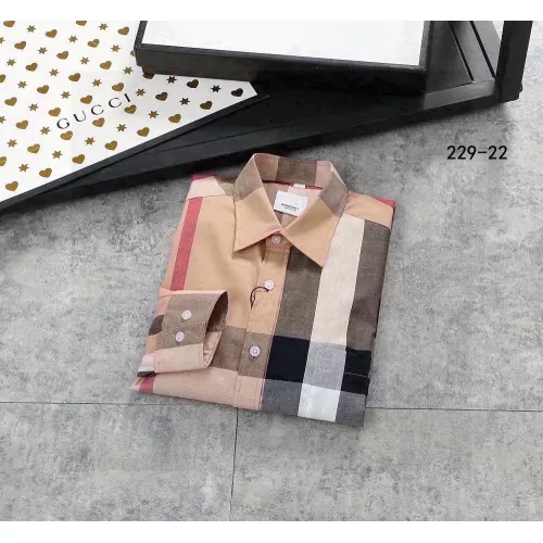 Replica Burberry Shirts Long Sleeved For Men #1343594 $52.00 USD for Wholesale