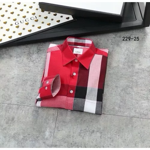 Replica Burberry Shirts Long Sleeved For Men #1343595 $52.00 USD for Wholesale