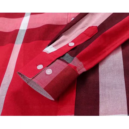 Replica Burberry Shirts Long Sleeved For Men #1343595 $52.00 USD for Wholesale