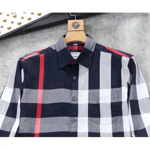 Replica Burberry Shirts Long Sleeved For Men #1343596 $52.00 USD for Wholesale